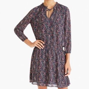J. Crew Mercantile floral long sleeve dress - size XS